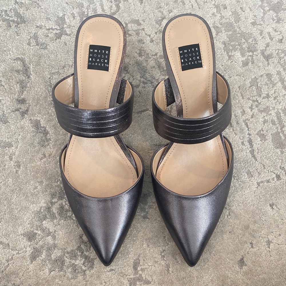 WHBM Metallic Heels - Picture 2 of 6